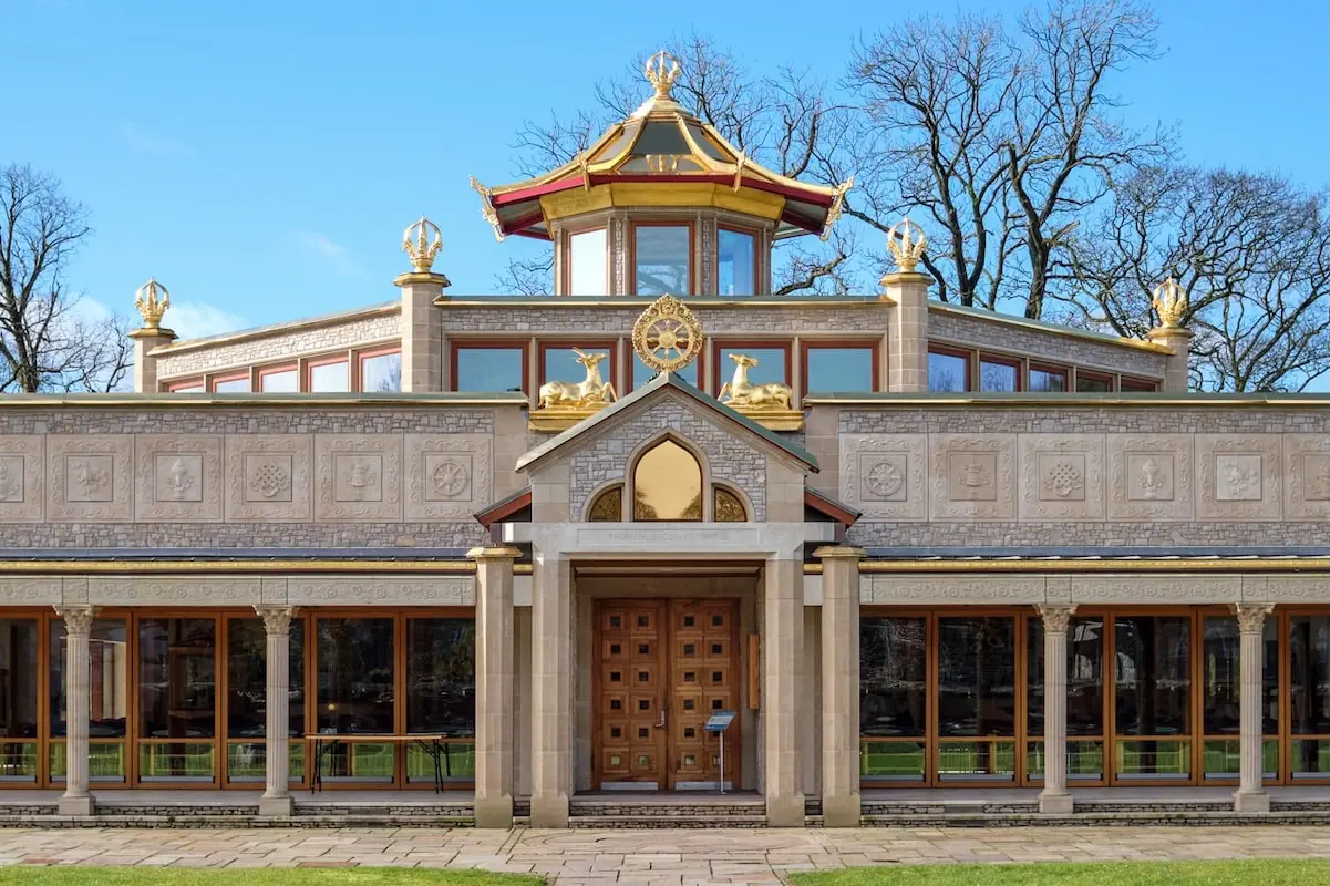 Kadampa Tempel Manjushri Centre Fotos des Kadampa Tempel am Manjushri Centre in Ulverston, England UK